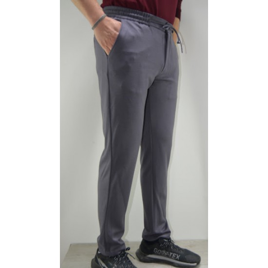 3033 Çelikli Örme Jogger Pantolon Füme