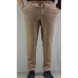 3033 Çelikli Örme Jogger Pantolon Bej