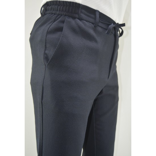 2832 Gofre Jogger Pantolon Lacivert