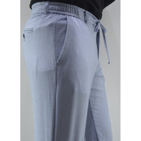 2832 Gofre Jogger Pantolon Mavi