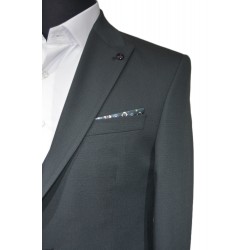 2840 Poliyün Yelekli Takım Elbise Yeşil