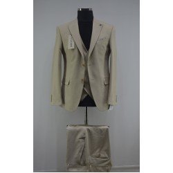 2841 Poliyün Yelekli Takım Elbise Vizon